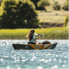 Надувна байдарка одномісна Aqua Marina Tomahawk Air-K 375 + весло КП-1, код: M-9181921-IN
