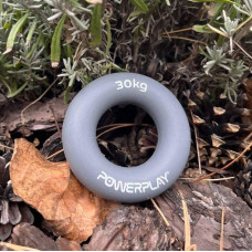 Еспандер кистьовий силіконовий PowerPlay Hand Grip Ring X-Hard 30 кг, сірий, код: PP_4324_30kg