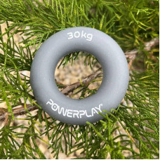Еспандер кистьовий силіконовий PowerPlay Hand Grip Ring X-Hard 30 кг, сірий, код: PP_4324_30kg