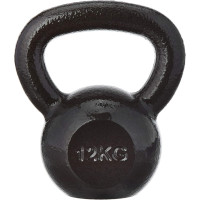 Гиря чавунна Toorx 12 кг з гумовою підставкою Black, код: 931120-SVA