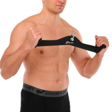Рукоятка для тяги вниз з широким хватом Mdbuddy Lat Pull Down Bar нековзне покриття 550х120х120 мм, чорний, код: TA-5393