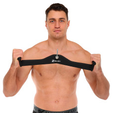 Рукоятка для тяги вниз з широким хватом Mdbuddy Lat Pull Down Bar нековзне покриття 550х120х120 мм, чорний, код: TA-5393