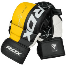 Рукавиці для ММА (Греплінгові рукавички) RDX T6 Plus Rex Yellow S , код: GGR-T6Y-S+