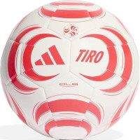 М'яч футбольний Adidas Tiro CLB JW1531 №5, білий-червоний, код: 4068818515082