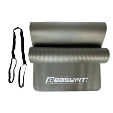 Килимок для фітнесу та йоги EasyFit NBR 1800х600х10 мм, сірий, код: EF-1919-GY-EF