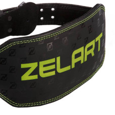 Пояс атлетичний шкіряний Zelart XL чорний, код: VL-3342_XL