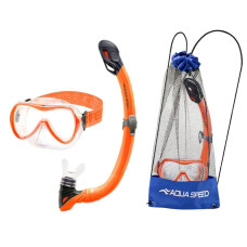 Набір дитячий маска і трубка Aqua Speed Alize FS + Samos 61090 помаранчевий, код: 5905718610907