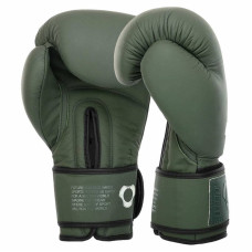 Боксерські рукавиці шкіряні Hard Touch 12 унцій, оливковий, код: BO-4230_12OL