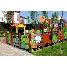 Стійка велика InterAtletika (до секції огорожі S764), 100х100х2371 мм, код: S764.2-SM