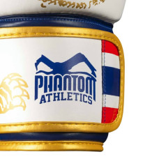 Боксерські рукавиці Phantom Muay Thai Gold Limited Edition 16 унцій, білий-золотий, код: PHBG2590-16
