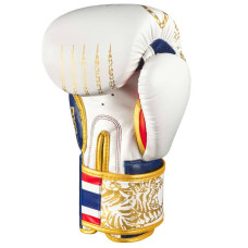 Боксерські рукавиці Phantom Muay Thai Gold Limited Edition 16 унцій, білий-золотий, код: PHBG2590-16