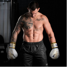 Боксерські рукавиці Phantom Muay Thai Gold Limited Edition 16 унцій, білий-золотий, код: PHBG2590-16