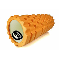 Масажний ролик EasyFit Grid Roller v.1.1, 330х140 мм, помаранчевий, код: EF-2020-OR-EF