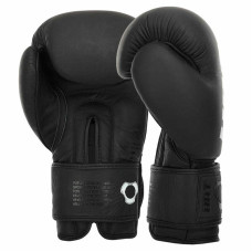 Боксерські рукавиці шкіряні Hard Touch 14 унцій, чорний, код: BO-4230_14BK