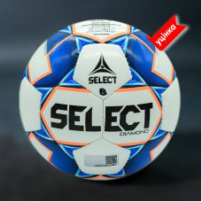 М"яч футбольний B-GR Select FB Diamond №5, білий-синій, код: 2000000098043