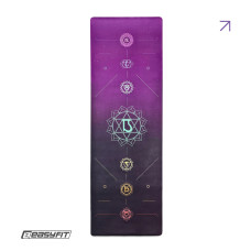 Коврик для йоги EasyFit Chakra Flow (замша-каучук), код: EF-1926-4