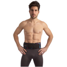 Пояс атлетичний Fairtex L, чорний-фіолетовий-блакитний, код: 165551_L