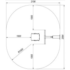 Батерфляй InterAtletika 1027х1230х2014 мм, код: SMP128.1-SM