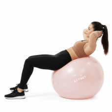 М'яч для фітнесу (фітбол) Actiget 65 см з насосом Light Pink, код: ACT0143