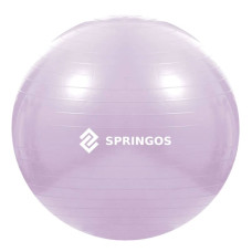М"яч для фітнесу (фітбол) Springos Anti-Burst 650 мм, фіолетовий, код: FB0011