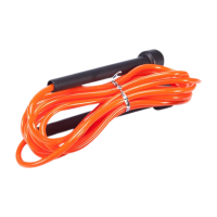 Скакалка LiveUp Jump Rope LS3115-N-O 2750 мм, чорний-помаранчевий, код: 6951376169188