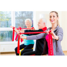 Стрічка-еспандер для спорту та реабілітації 4Fizjo Flat Band 30 м 1-2 кг, жовтий, код: P-5907739311160