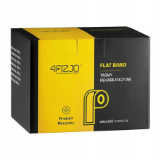 Стрічка-еспандер для спорту та реабілітації 4Fizjo Flat Band 30 м 1-2 кг, жовтий, код: P-5907739311160