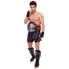 Захист для гомілки та стопи Fairtex XL Муай Тай, ММА, Кікбоксинг чорний, код: SP7_XL-S52