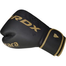 Боксерські рукавиці RDX F6 Kara Matte 16 унцій, чорний-золотий, код: BGR-F6MGL-16OZ