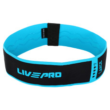 Гумка тканинна для вправ стрічка опору Loop Bands LiveUp Medium, чорний, код: LP8414-M