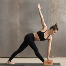 Блоки для йоги з пробкового дерева PowerPlay Cork Yoga Block 2шт., код: PP_4006_Cork_2in