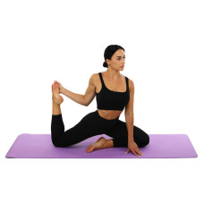 Килимок для фітнесу та йоги FitGo EVA 1730х610х6 мм, фіолетовий, код: FI-0460_V