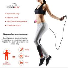 Скакалка швидкісна PowerPlay Зелена, код: PP_4202_Green