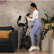 Велотренажер Hop-Sport HS-3030X Apeks X-Bike сірий, код: 5902308232525