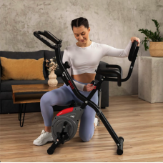 Велотренажер Hop-Sport HS-3030X Apeks X-Bike сірий, код: 5902308232525