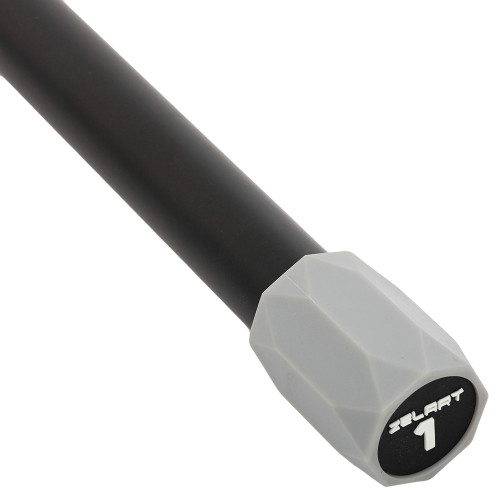 Бодібар Zelart Body Bar 1 кг, чорний-сірий, код: FI-4780-1