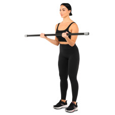 Бодібар Zelart Body Bar 1 кг, чорний-сірий, код: FI-4780-1