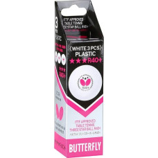М'ячі для настільного тенісу Butterfly R40 + 3 * (3шт в уп), код: 471-TTN