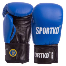 Рукавички боксерські професійні з печаткою ФБУ SportKo 12 унцій, червоний, код: SP-4705_12R