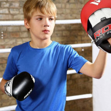 Боксерські рукавиці RDX 4B Robo Kids White/Black 6 унцій, код: JBG-4B-6oz