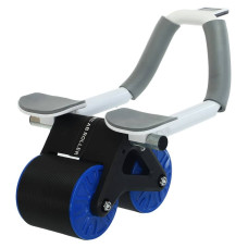 Ролик для преса з упором на лікті та поворотним механізмом FitGo Ab Roller 250х270х290 мм, чорний-синій, код: FI-9375