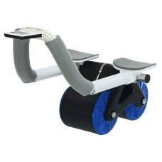 Ролик для преса з упором на лікті та поворотним механізмом FitGo Ab Roller 250х270х290 мм, чорний-синій, код: FI-9375