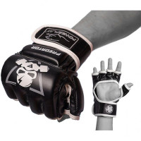 Рукавички для ММА PowerPlay Black/White XL, код: PP_3056A_XL_Black