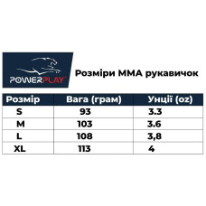 Рукавички для ММА PowerPlay Black/White XL, код: PP_3056A_XL_Black
