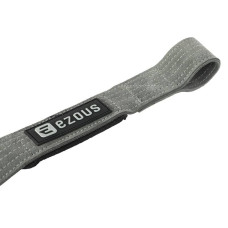 Лямки для тяги Ezous Leather Lifting Straps 590x38 мм, 2шт, сірий, код: B-07