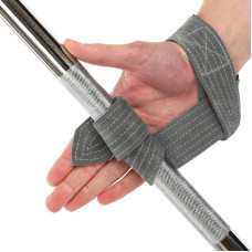 Лямки для тяги Ezous Leather Lifting Straps 590x38 мм, 2шт, сірий, код: B-07