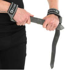Лямки для тяги Ezous Leather Lifting Straps 590x38 мм, 2шт, сірий, код: B-07