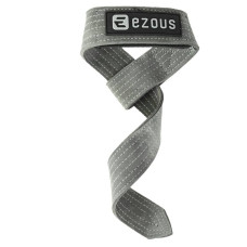 Лямки для тяги Ezous Leather Lifting Straps 590x38 мм, 2шт, сірий, код: B-07