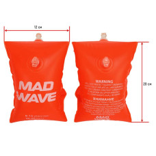 Нарукавники для плавання дитячі надувні MadWave Basic 2шт, 2-6 років, помаранчевий, код: M075605_2-6OR