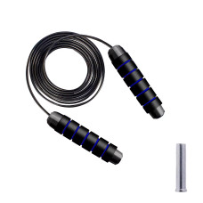 Скакалка швидкісна для кросфіту Cornix Speed Rope Classic з обтяженням, чорний-синій, код: XR-0351